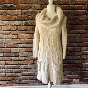 Anthropologie Sleeping on Snow Sweater Dress